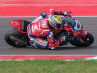 Thomas Bridewell from the United Kingdom of Honda Racing UK rides a Honda CBR1000 RR during the FIM Motul Superbike World Championship - Fre...