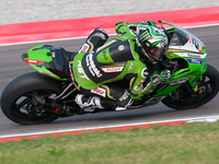 Alex Lowes from the United Kingdom of Kawasaki Racing Team World SBK rides a Kawasaki ZX-10RR during the FIM Motul Superbike World Champions...