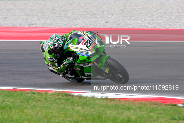 Alex Lowes from the United Kingdom of Kawasaki Racing Team World SBK rides a Kawasaki ZX-10RR during the FIM Motul Superbike World Champions...