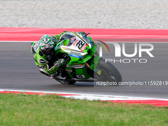 Alex Lowes from the United Kingdom of Kawasaki Racing Team World SBK rides a Kawasaki ZX-10RR during the FIM Motul Superbike World Champions...