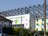 A general view of Norwich City Football Club ground before the Sky Bet Championship match between Norwich City and Watford at Carrow Road in...