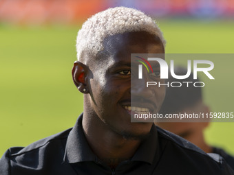 Jose Cordoba of Norwich City is seen before the Sky Bet Championship match between Norwich City and Watford at Carrow Road in Norwich, Engla...