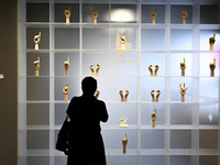 Visitors visit the Sign Language Museum at the Nanjing School for the Deaf in Nanjing, China, on September 21, 2024. (