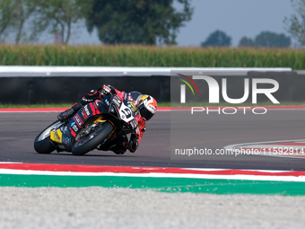 Danilo Petrucci from Italy of Brani Spark Racing Team rides a Ducati Panigale V4R during the FIM Motul Superbike World Championship - Tissot...