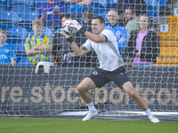 Ben Hinchliffe #1 (GK) of Stockport County F.C. warms up during the Sky Bet League 1 match between Stockport County and Leyton Orient at the...