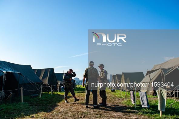 Because this month is the 80th Commemoration of the Waal River crossing during WWII, a WWII encampment is recreated on the bank of the river...