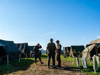 Because this month is the 80th Commemoration of the Waal River crossing during WWII, a WWII encampment is recreated on the bank of the river...