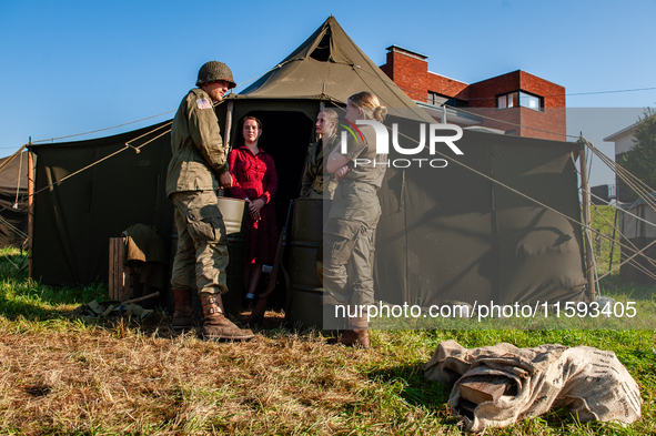 Because this month is the 80th Commemoration of the Waal River crossing during WWII, a WWII encampment is recreated on the bank of the river...