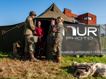 Because this month is the 80th Commemoration of the Waal River crossing during WWII, a WWII encampment is recreated on the bank of the river...