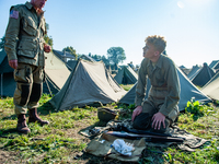 Because this month is the 80th Commemoration of the Waal River crossing during WWII, a WWII encampment is recreated on the bank of the river...