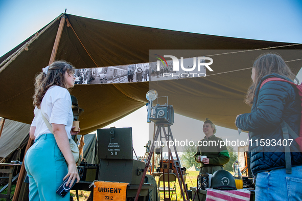 Because this month is the 80th Commemoration of the Waal River crossing during WWII, a WWII encampment is recreated on the bank of the river...