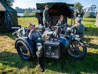 Because this month is the 80th Commemoration of the Waal River crossing during WWII, a WWII encampment is recreated on the bank of the river...