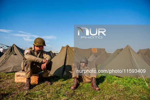 Because this month is the 80th Commemoration of the Waal River crossing during WWII, a WWII encampment is recreated on the bank of the river...