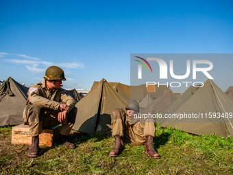 Because this month is the 80th Commemoration of the Waal River crossing during WWII, a WWII encampment is recreated on the bank of the river...