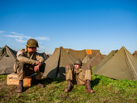 Because this month is the 80th Commemoration of the Waal River crossing during WWII, a WWII encampment is recreated on the bank of the river...