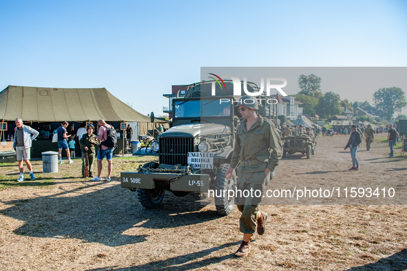 Because this month is the 80th Commemoration of the Waal River crossing during WWII, a WWII encampment is recreated on the bank of the river...