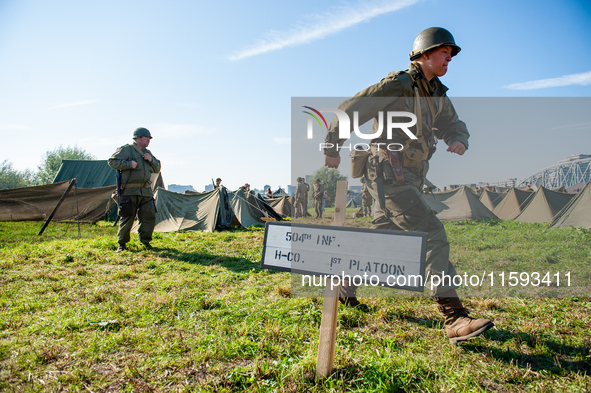 Because this month is the 80th Commemoration of the Waal River crossing during WWII, a WWII encampment is recreated on the bank of the river...