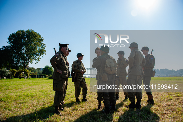 Because this month is the 80th Commemoration of the Waal River crossing during WWII, a WWII encampment is recreated on the bank of the river...