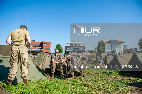 Because this month is the 80th Commemoration of the Waal River crossing during WWII, a WWII encampment is recreated on the bank of the river...