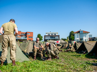 Because this month is the 80th Commemoration of the Waal River crossing during WWII, a WWII encampment is recreated on the bank of the river...