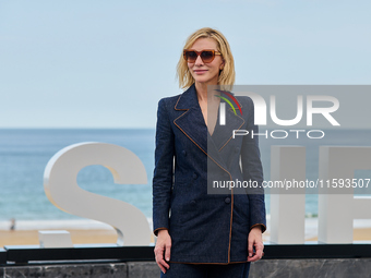 Cate Blanchett attends the photocall for the film Rumors, hours after receiving the Donostia award at the 72nd San Sebastian International F...