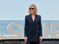 Cate Blanchett attends the photocall for the film Rumors, hours after receiving the Donostia award at the 72nd San Sebastian International F...