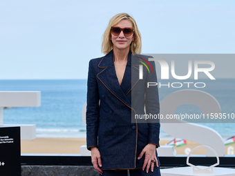 Cate Blanchett attends the photocall for the film Rumors, hours after receiving the Donostia award at the 72nd San Sebastian International F...