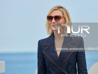 Cate Blanchett attends the photocall for the film Rumors, hours after receiving the Donostia award at the 72nd San Sebastian International F...