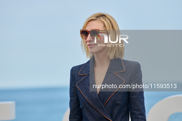 Cate Blanchett attends the photocall for the film Rumors, hours after receiving the Donostia award at the 72nd San Sebastian International F...