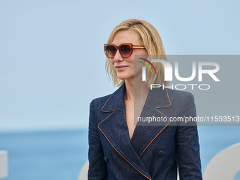 Cate Blanchett attends the photocall for the film Rumors, hours after receiving the Donostia award at the 72nd San Sebastian International F...