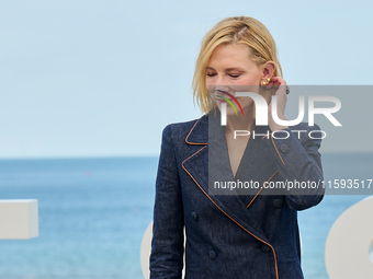 Cate Blanchett attends the photocall for the film Rumors, hours after receiving the Donostia award at the 72nd San Sebastian International F...