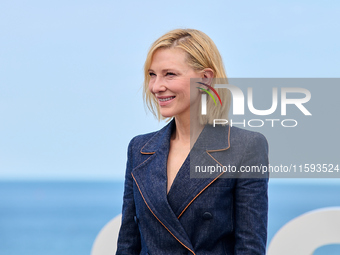 Cate Blanchett attends the photocall for the film Rumors, hours after receiving the Donostia award at the 72nd San Sebastian International F...