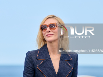 Cate Blanchett attends the photocall for the film Rumors, hours after receiving the Donostia award at the 72nd San Sebastian International F...