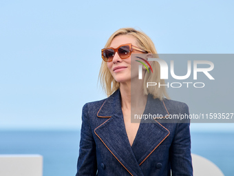 Cate Blanchett attends the photocall for the film Rumors, hours after receiving the Donostia award at the 72nd San Sebastian International F...