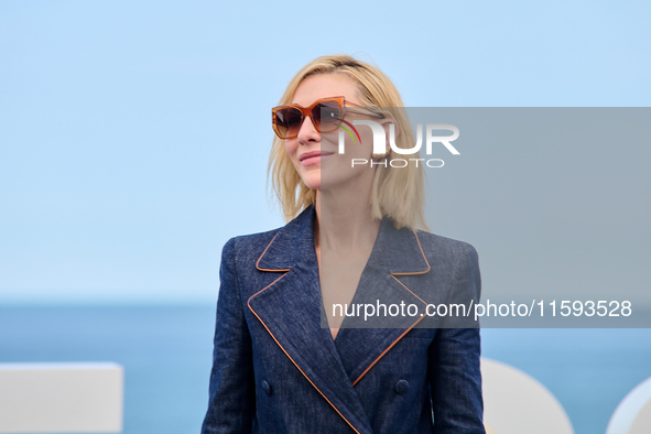 Cate Blanchett attends the photocall for the film Rumors, hours after receiving the Donostia award at the 72nd San Sebastian International F...