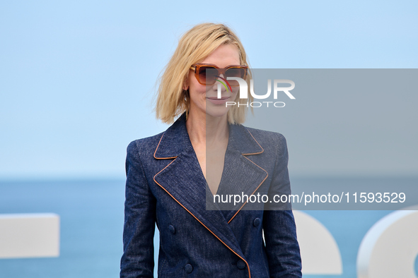 Cate Blanchett attends the photocall for the film Rumors, hours after receiving the Donostia award at the 72nd San Sebastian International F...