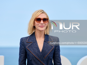 Cate Blanchett attends the photocall for the film Rumors, hours after receiving the Donostia award at the 72nd San Sebastian International F...