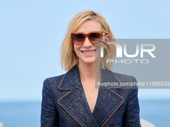 Cate Blanchett attends the photocall for the film Rumors, hours after receiving the Donostia award at the 72nd San Sebastian International F...