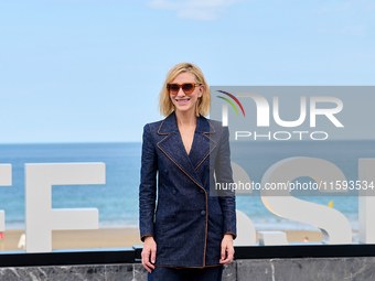 Cate Blanchett attends the photocall for the film Rumors, hours after receiving the Donostia award at the 72nd San Sebastian International F...