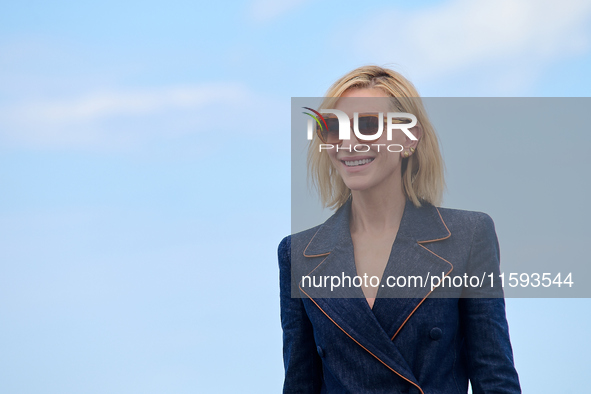 Cate Blanchett attends the photocall for the film Rumors, hours after receiving the Donostia award at the 72nd San Sebastian International F...