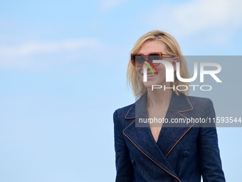 Cate Blanchett attends the photocall for the film Rumors, hours after receiving the Donostia award at the 72nd San Sebastian International F...