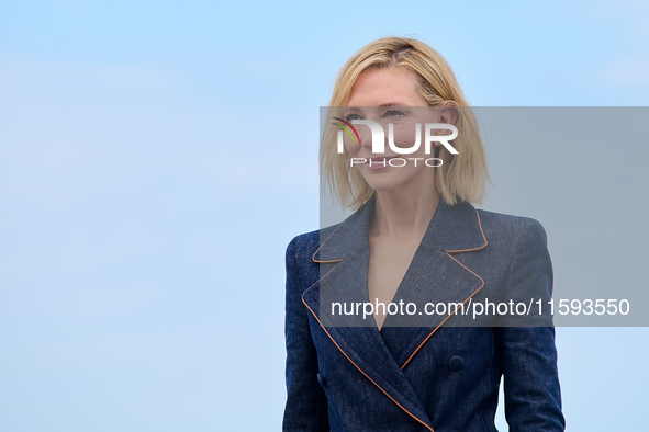 Cate Blanchett attends the photocall for the film Rumors, hours after receiving the Donostia award at the 72nd San Sebastian International F...