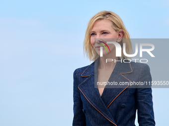 Cate Blanchett attends the photocall for the film Rumors, hours after receiving the Donostia award at the 72nd San Sebastian International F...