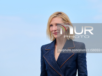 Cate Blanchett attends the photocall for the film Rumors, hours after receiving the Donostia award at the 72nd San Sebastian International F...