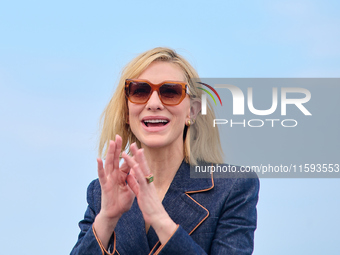 Cate Blanchett attends the photocall for the film Rumors, hours after receiving the Donostia award at the 72nd San Sebastian International F...