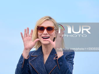 Cate Blanchett attends the photocall for the film Rumors, hours after receiving the Donostia award at the 72nd San Sebastian International F...