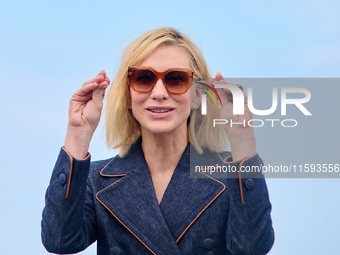 Cate Blanchett attends the photocall for the film Rumors, hours after receiving the Donostia award at the 72nd San Sebastian International F...