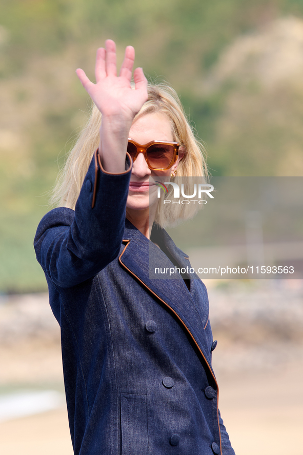 Cate Blanchett attends the photocall for the film Rumors, hours after receiving the Donostia award at the 72nd San Sebastian International F...