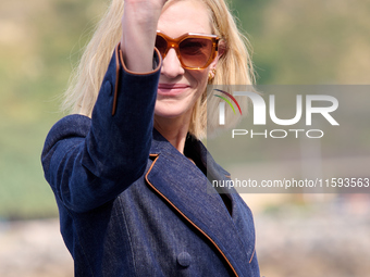 Cate Blanchett attends the photocall for the film Rumors, hours after receiving the Donostia award at the 72nd San Sebastian International F...