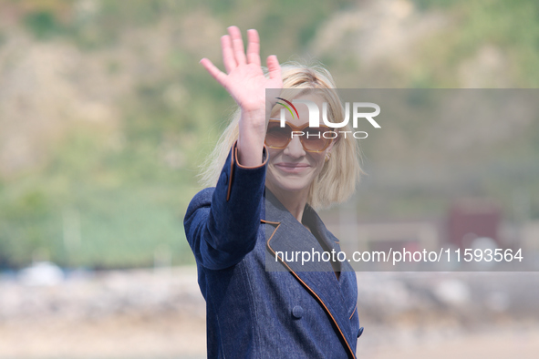 Cate Blanchett attends the photocall for the film Rumors, hours after receiving the Donostia award at the 72nd San Sebastian International F...